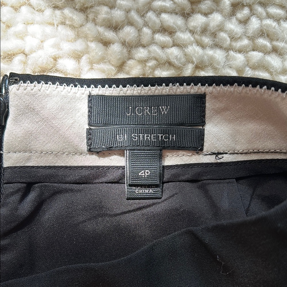 J. Crew Black Pencil Skirt